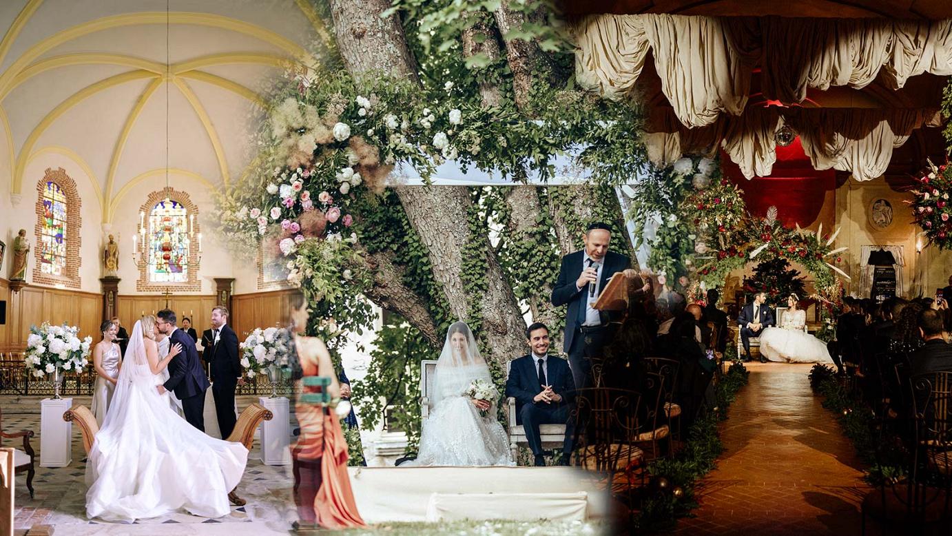 la cérémonie de mariage peut avoir lieu à l'église de Vallery, dans la roseraie du château ou dans la grande galerie