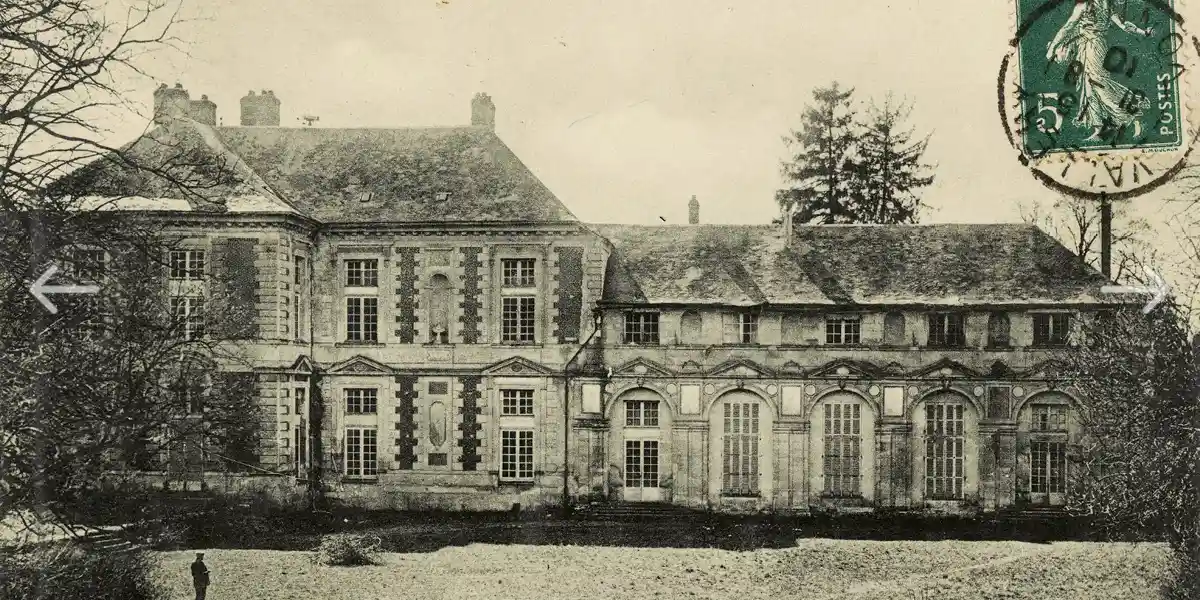 carte postale du XIXe : la façade Renaissance