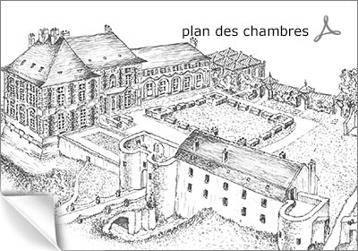 plan des chambres du château