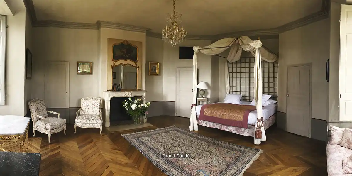 een van de kamers van het kasteel