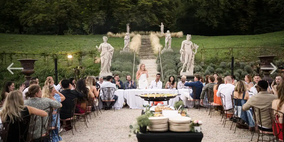 de lunch op de dag voor de bruiloft