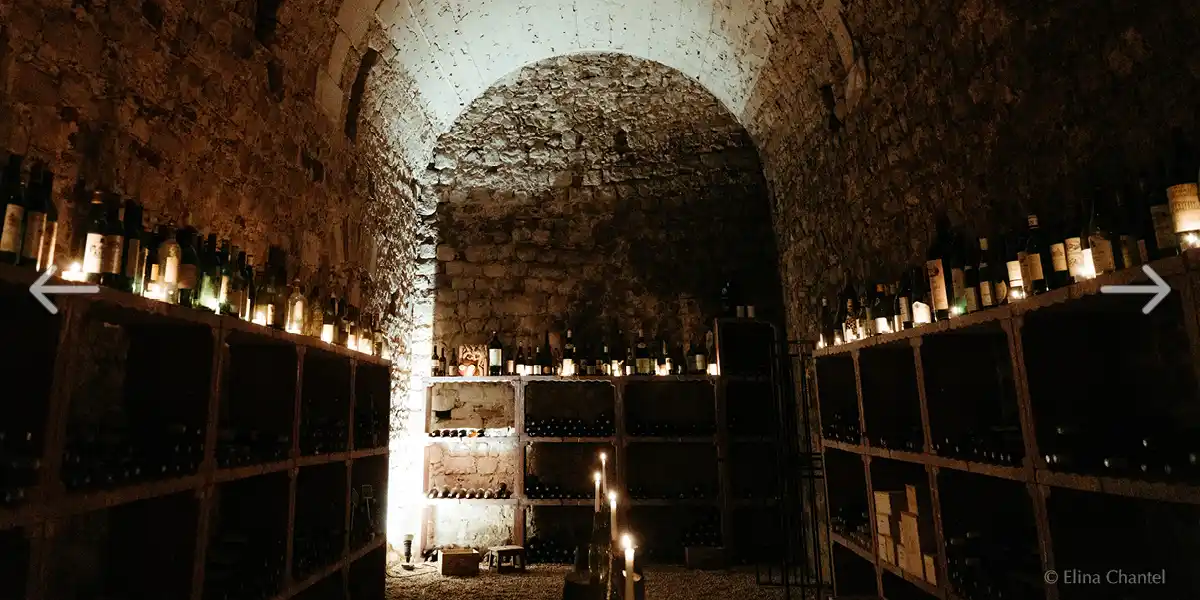 wijnkelders op de dag voor de feestelijkheden