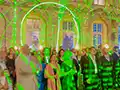 show laser lors d'un mariage au Château de Vallery