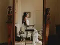 the bride before her wedding ceremony