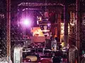 oriental room of the chateau by night