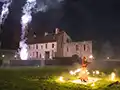 feu d'artifices entre dîner et danse