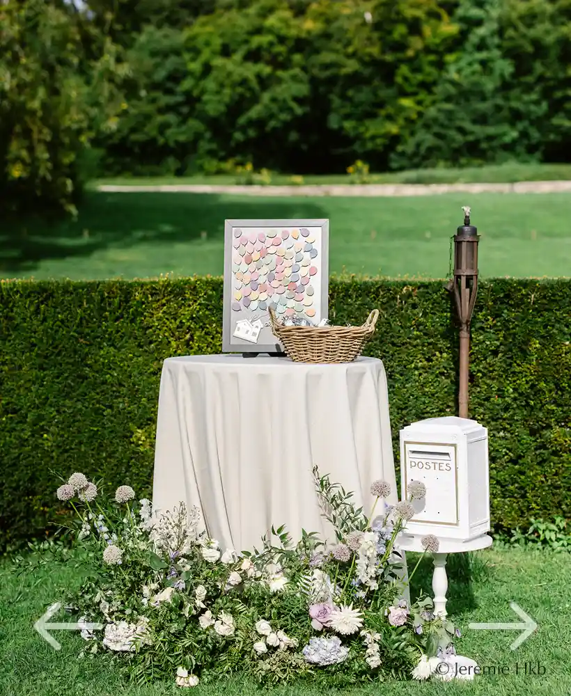 decoratie in het kasteelpark