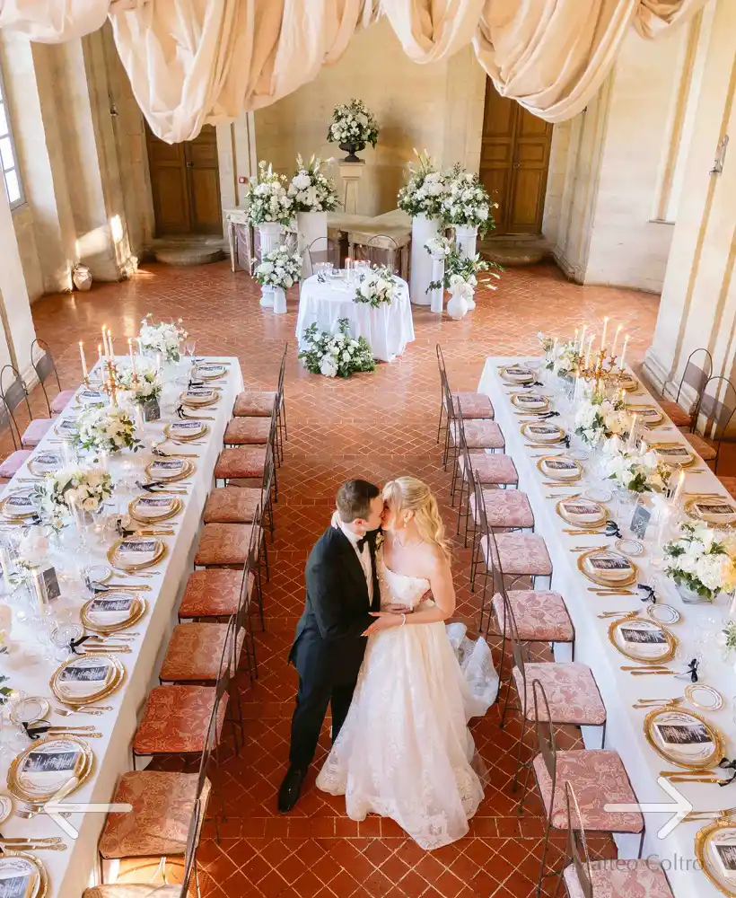 pasgetrouwden op hun trouwdag