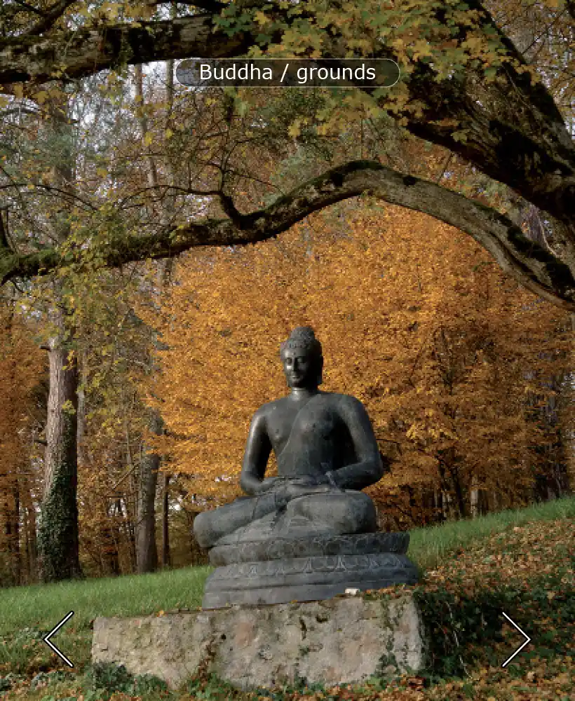 Buddha over the grounds for romantic vows