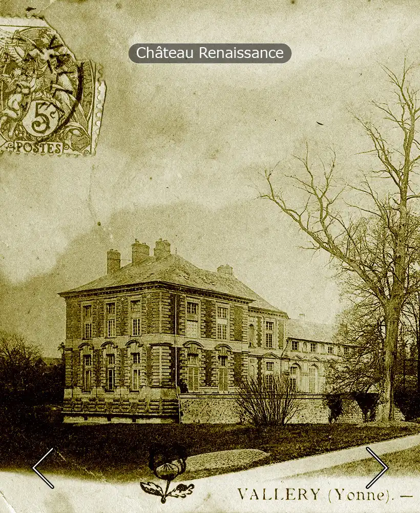 le château Renaissance de Vallery - carte postale