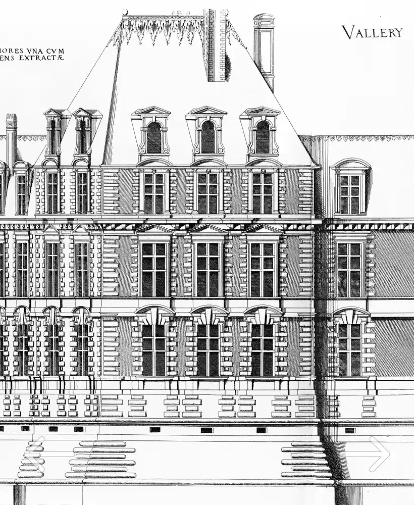 plan du domaine de Vallery