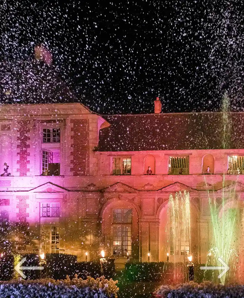 mariage au château en hiver