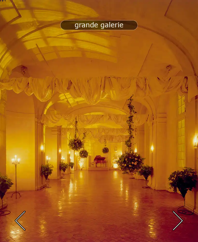 the Grande Galerie, one of the chateau's reception rooms