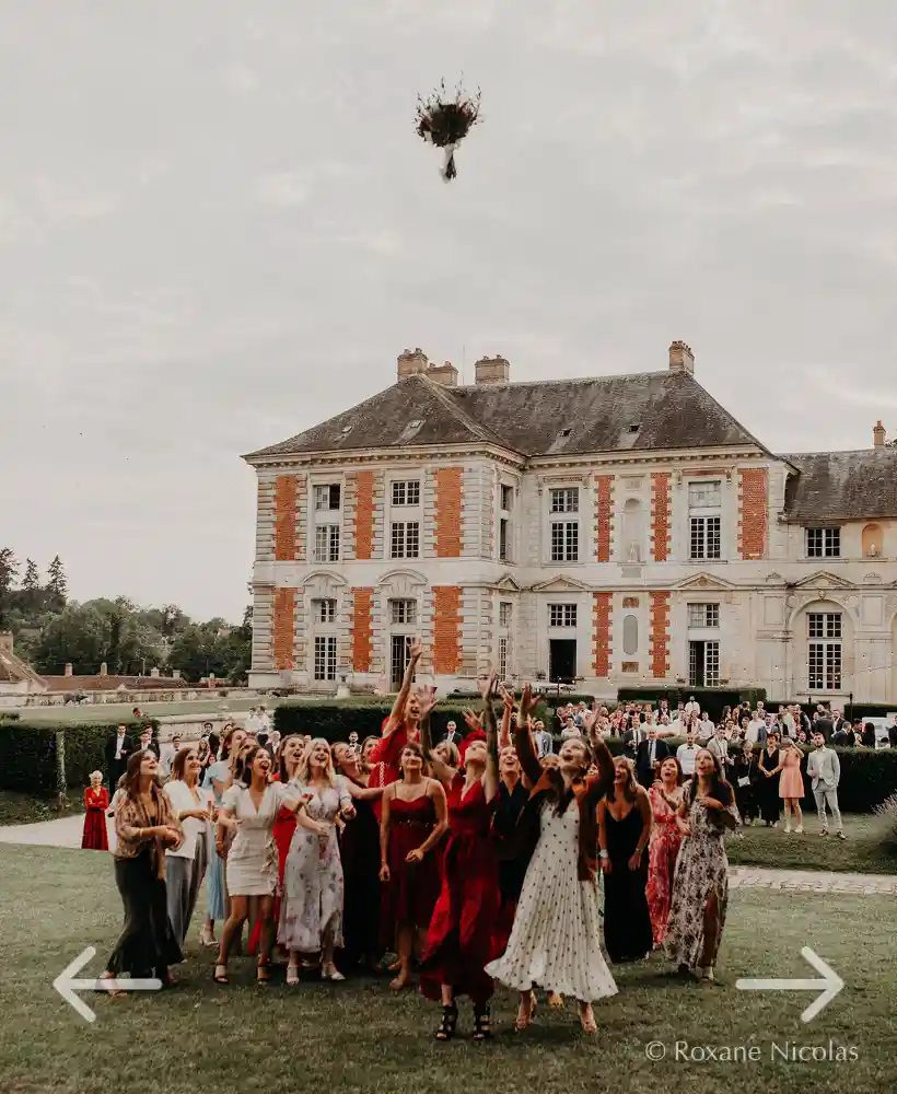 jeter du bouquet de la mariée