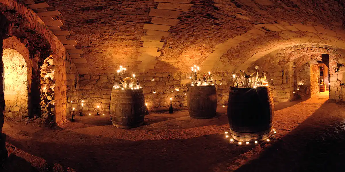 12th-century vaulted cellars