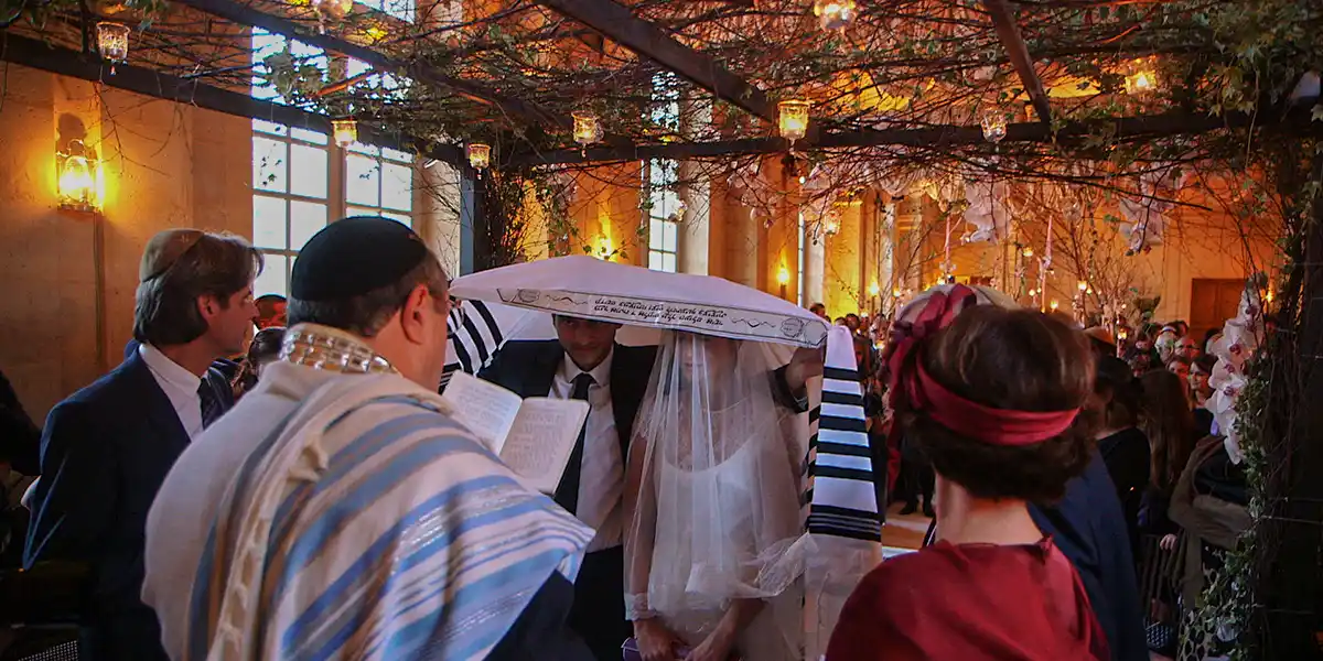 cérémonies au château, mariage juif dans la grande galerie