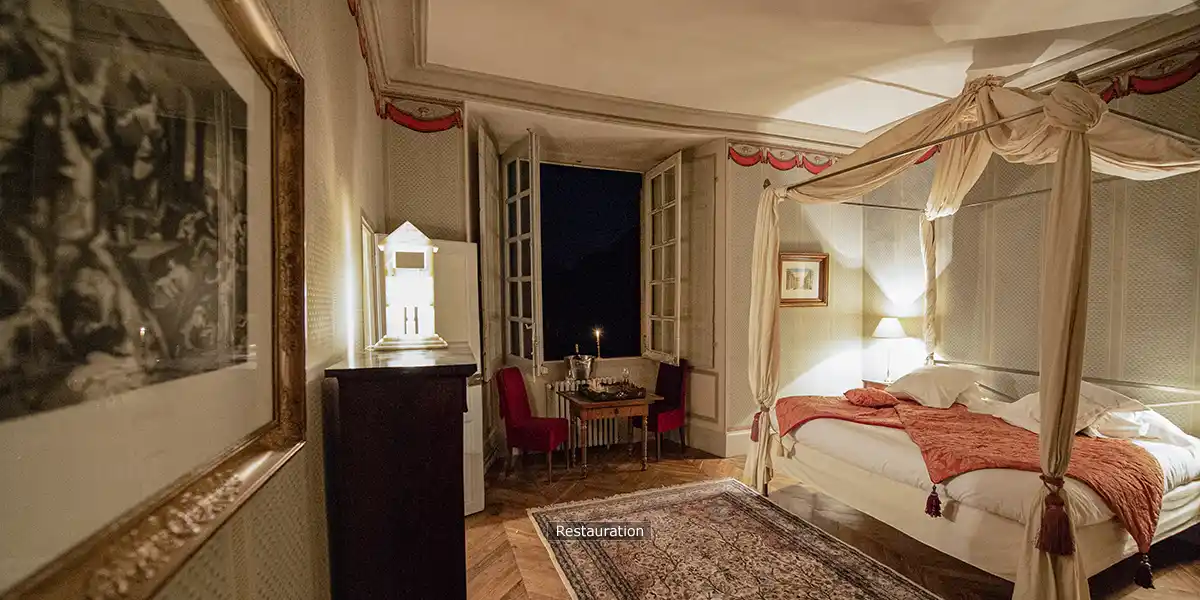 28 accommodation at the chateau: Restauration room