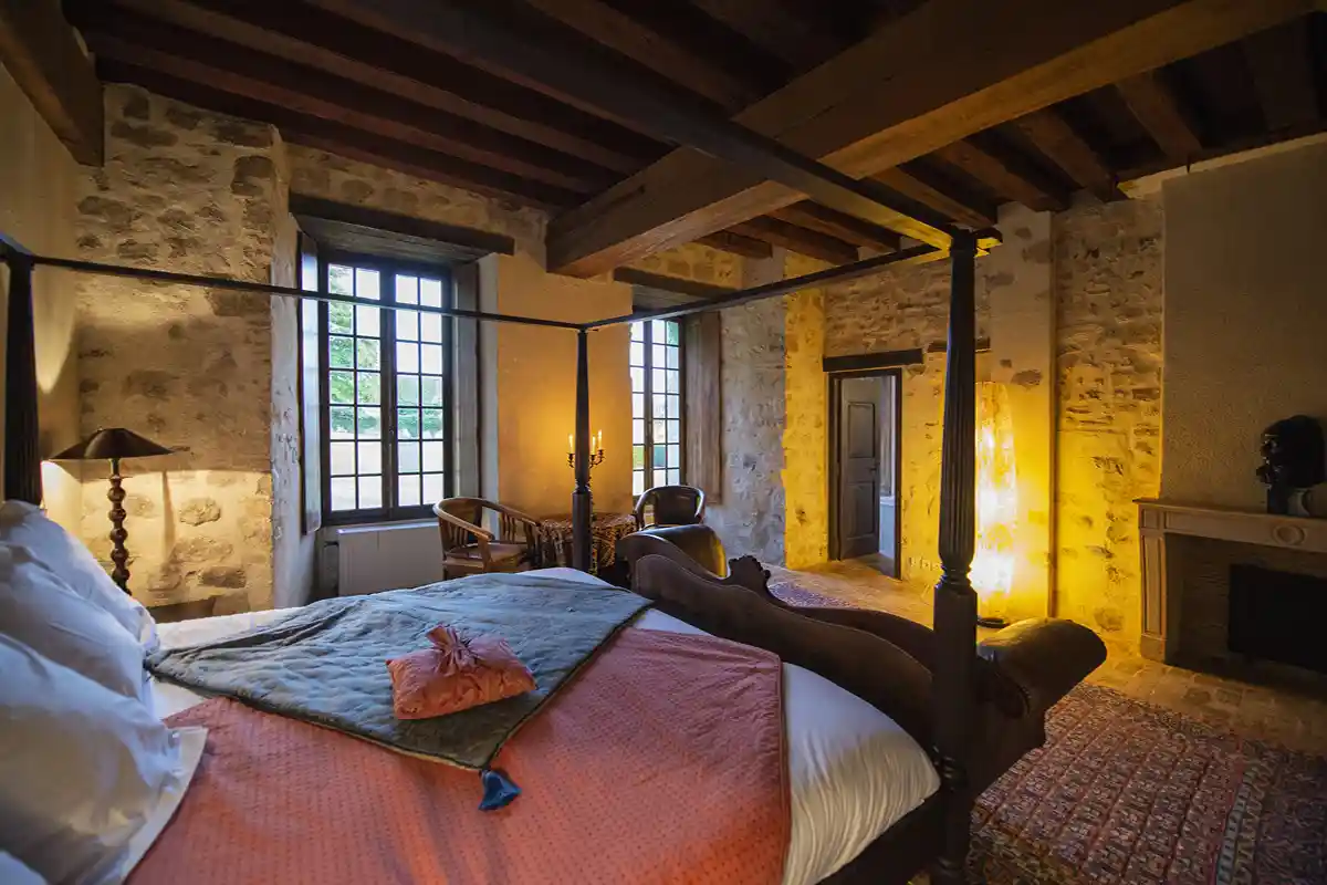 Dame Blanche one of the four medieval chateau bedroom