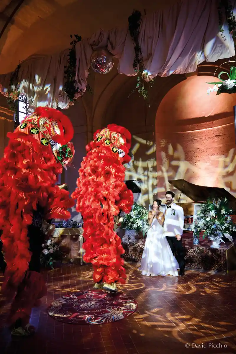 mariage dans la galerie