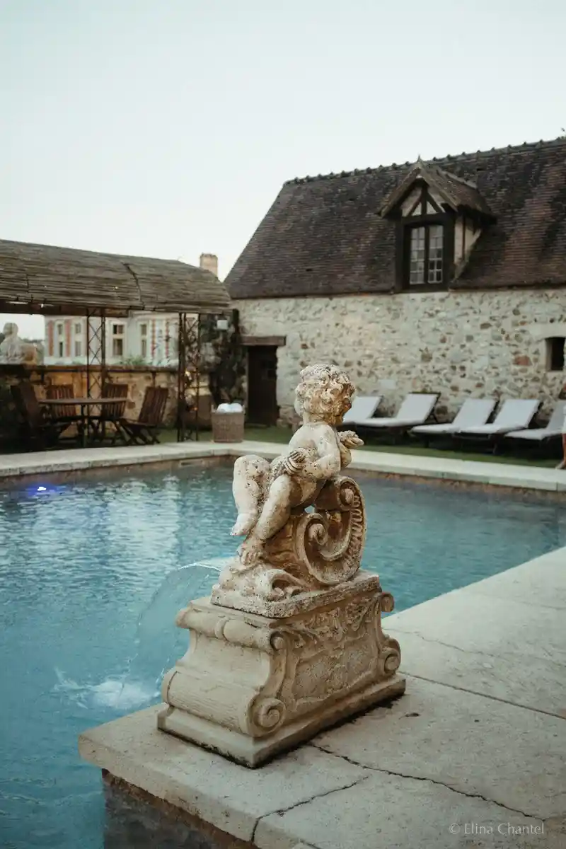 the chateau's pool