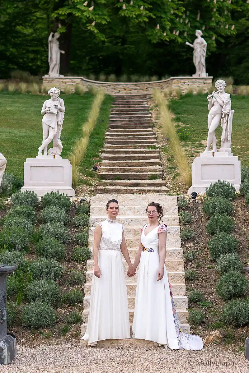lgbt wedding outside