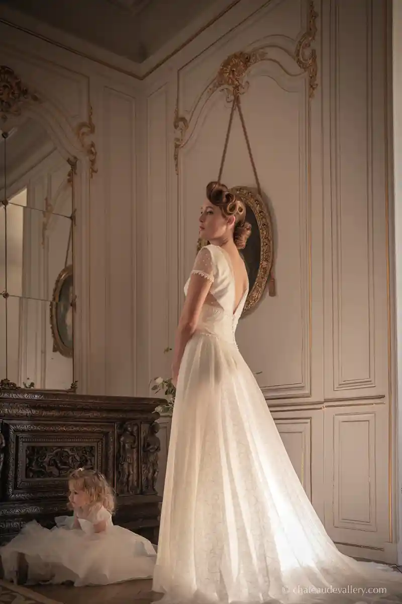 mariée dans les salons privés