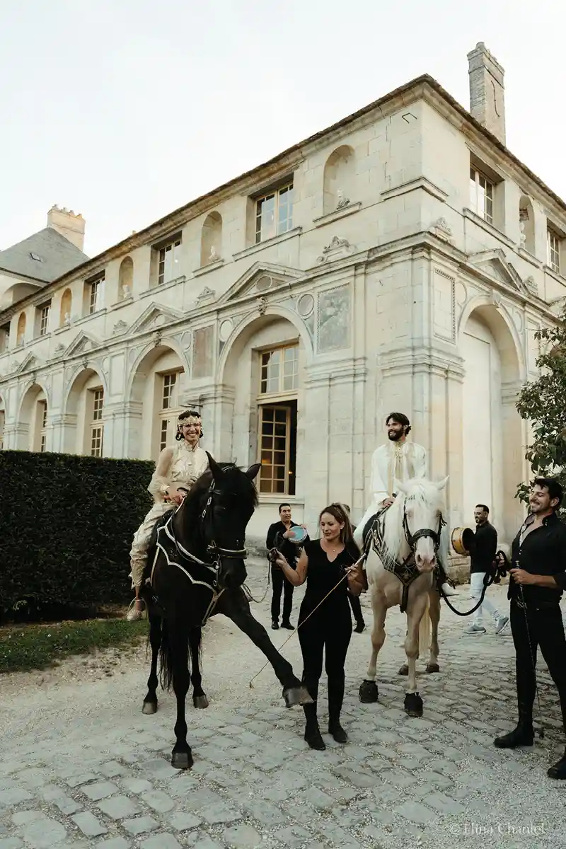 photo de mariage équestre