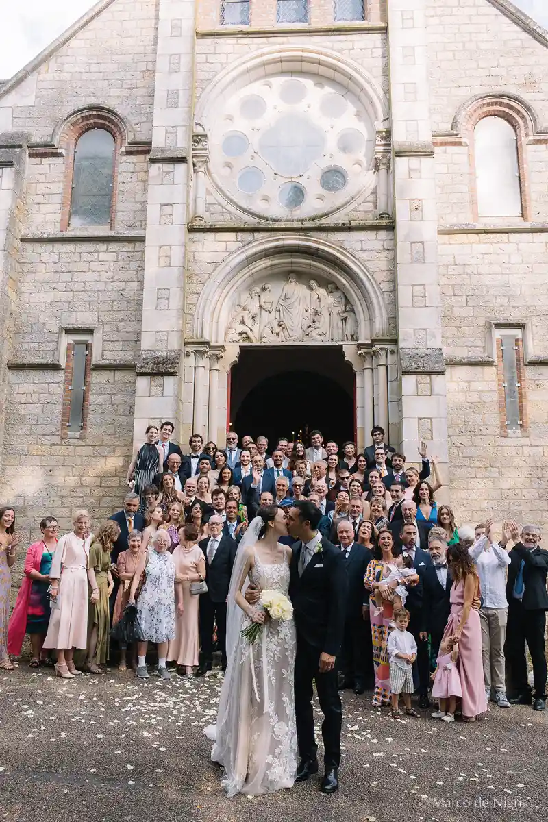 religious wedding at Vallery church