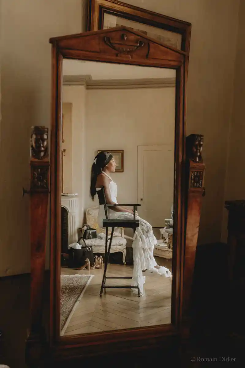 a bride before the ceremony