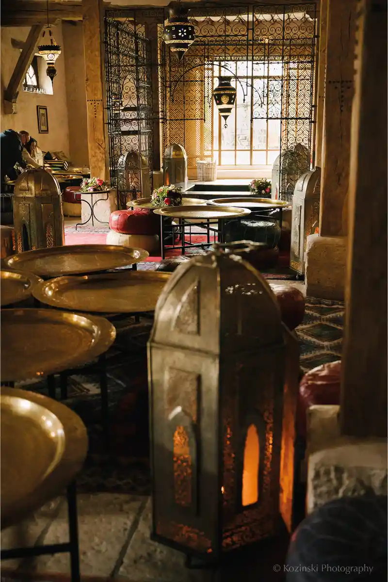 le pavillon oriental pour la veille des noces