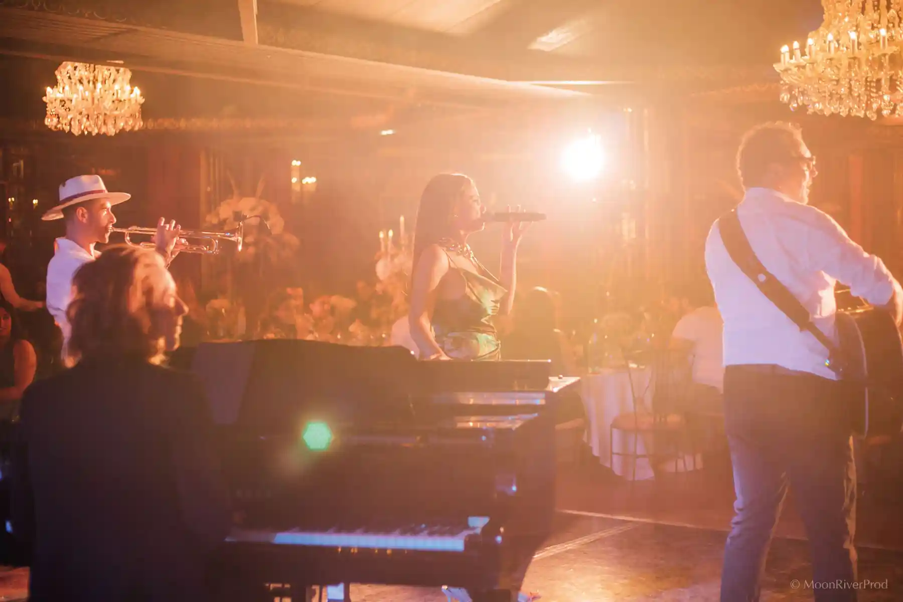 dinner in the Music Room