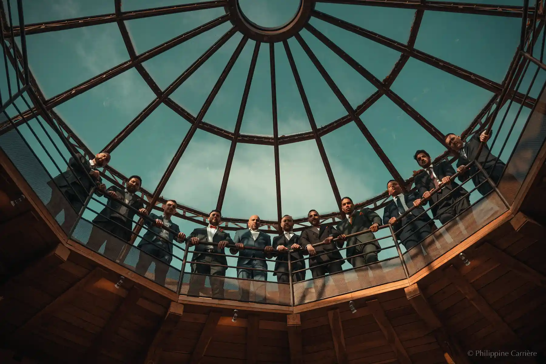 the Dovecote bridal suite glass roof