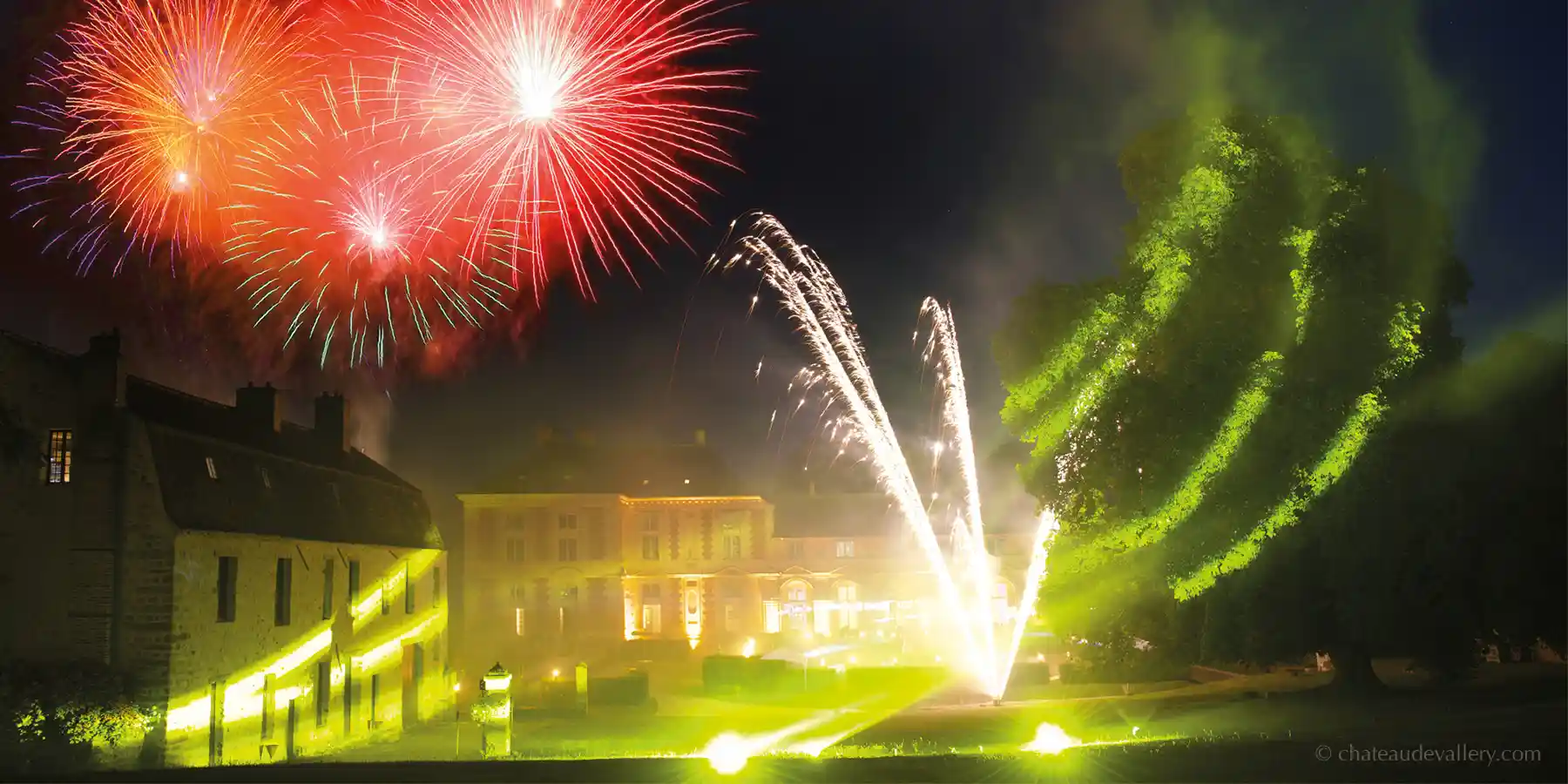 artifices pour un mariage au château