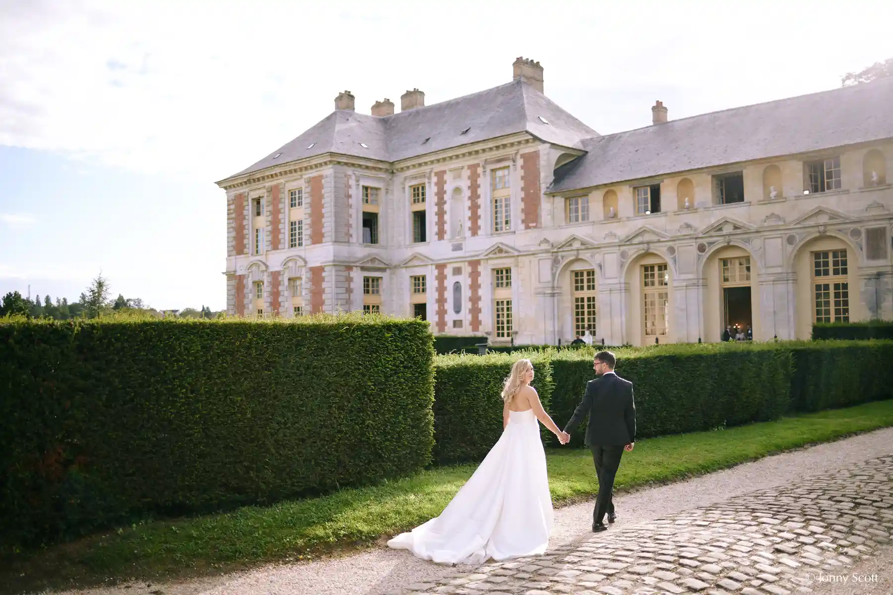 le parc du château au printemps