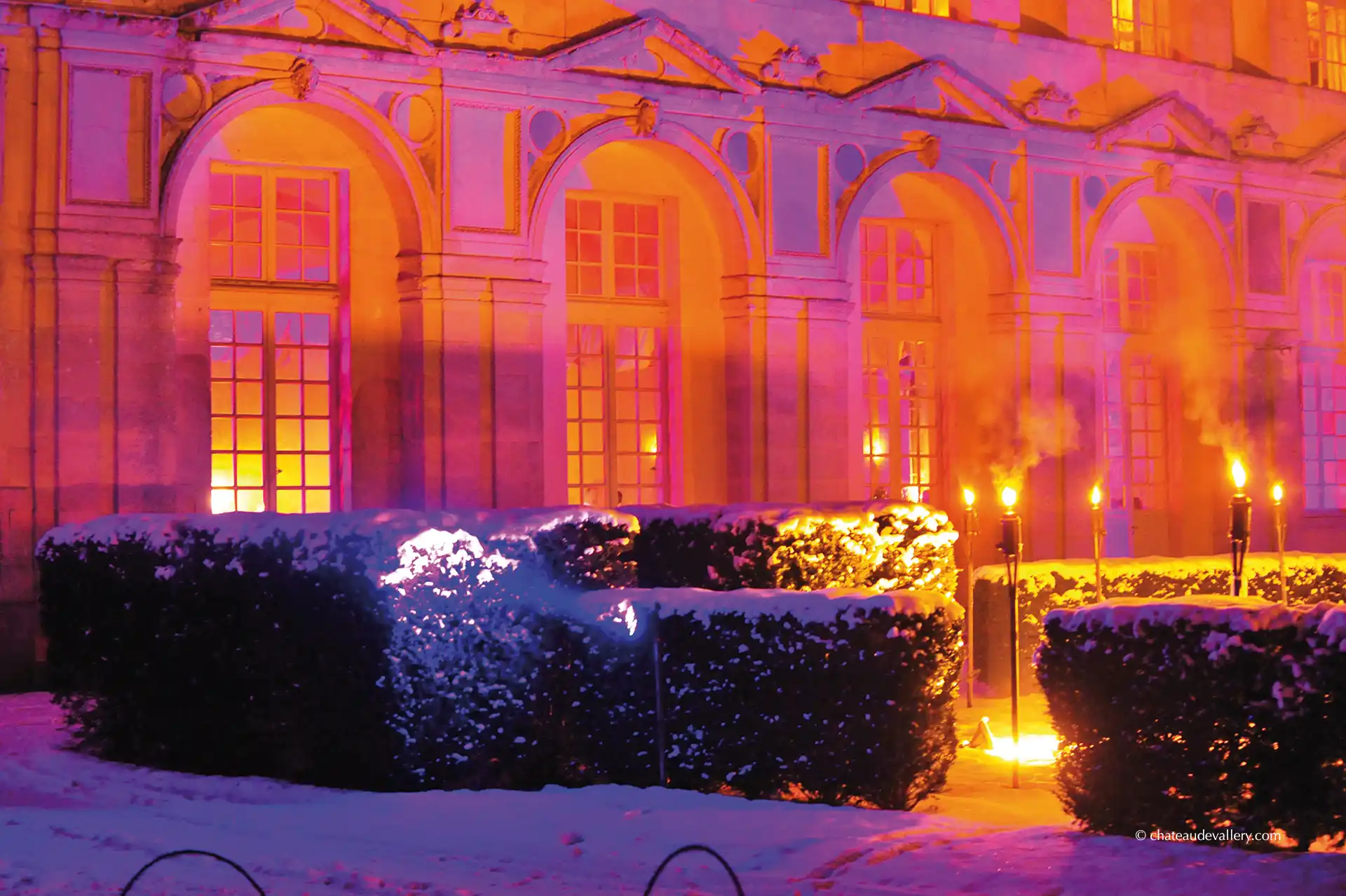 prises de vues au château en hiver