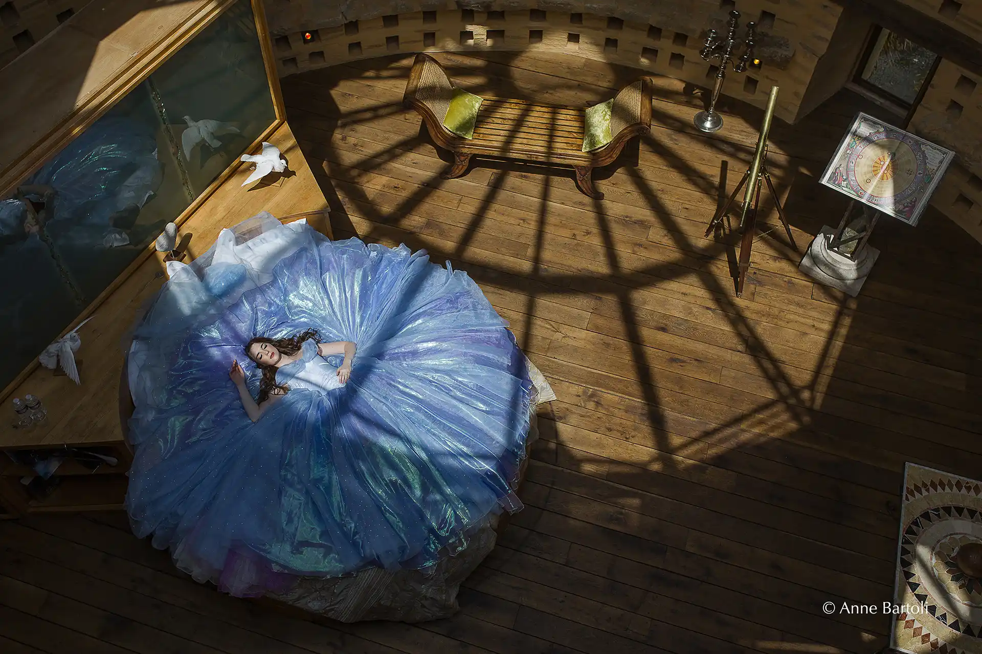 shooting dans la suite nuptiale du Pigeonnier