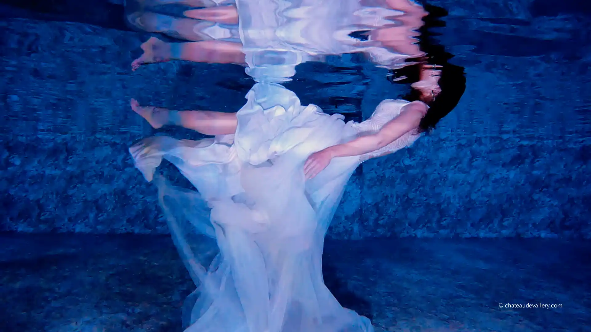 a bride in the water