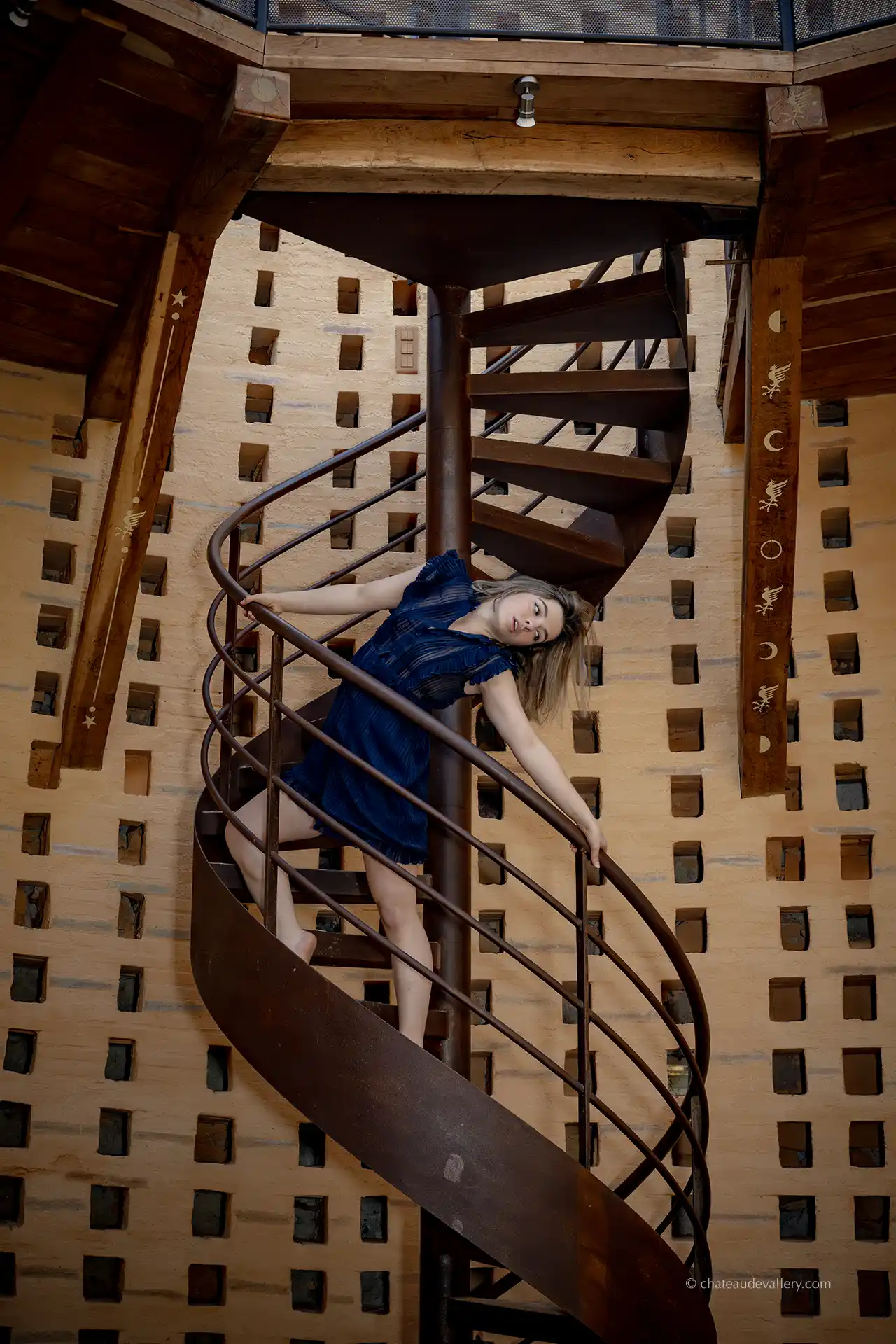 shooting in the Dovecote staircase