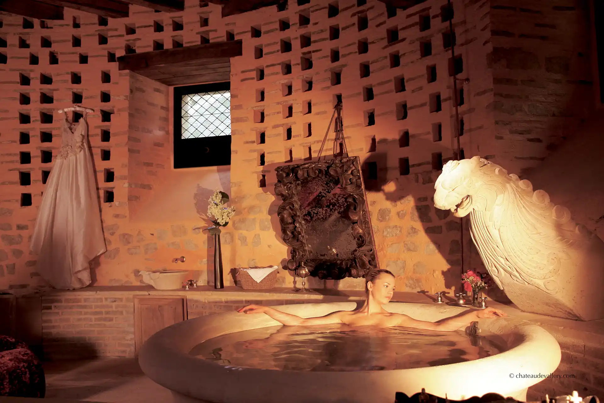 nude model in the nuptial dovecote suite