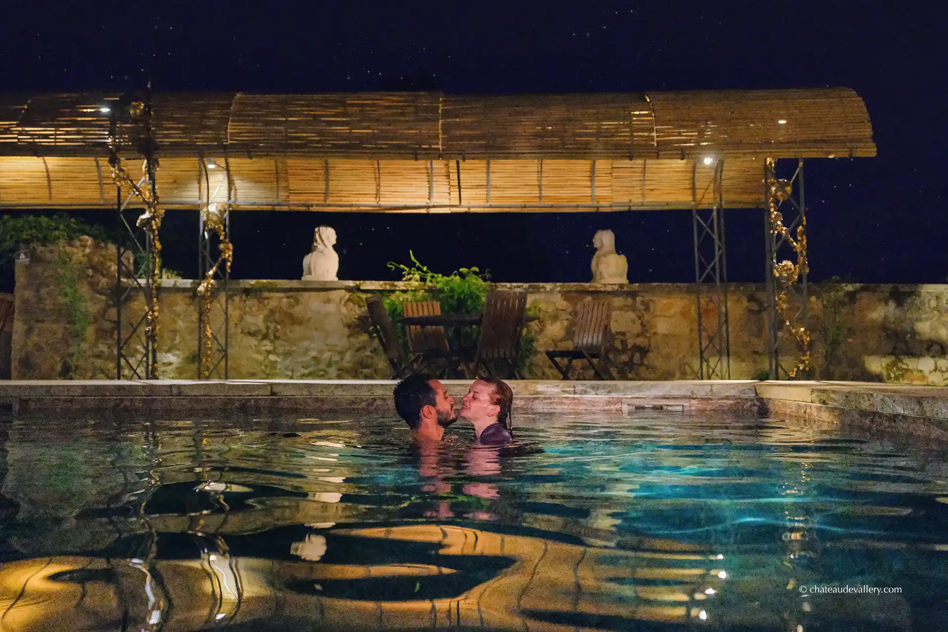 the pool by night