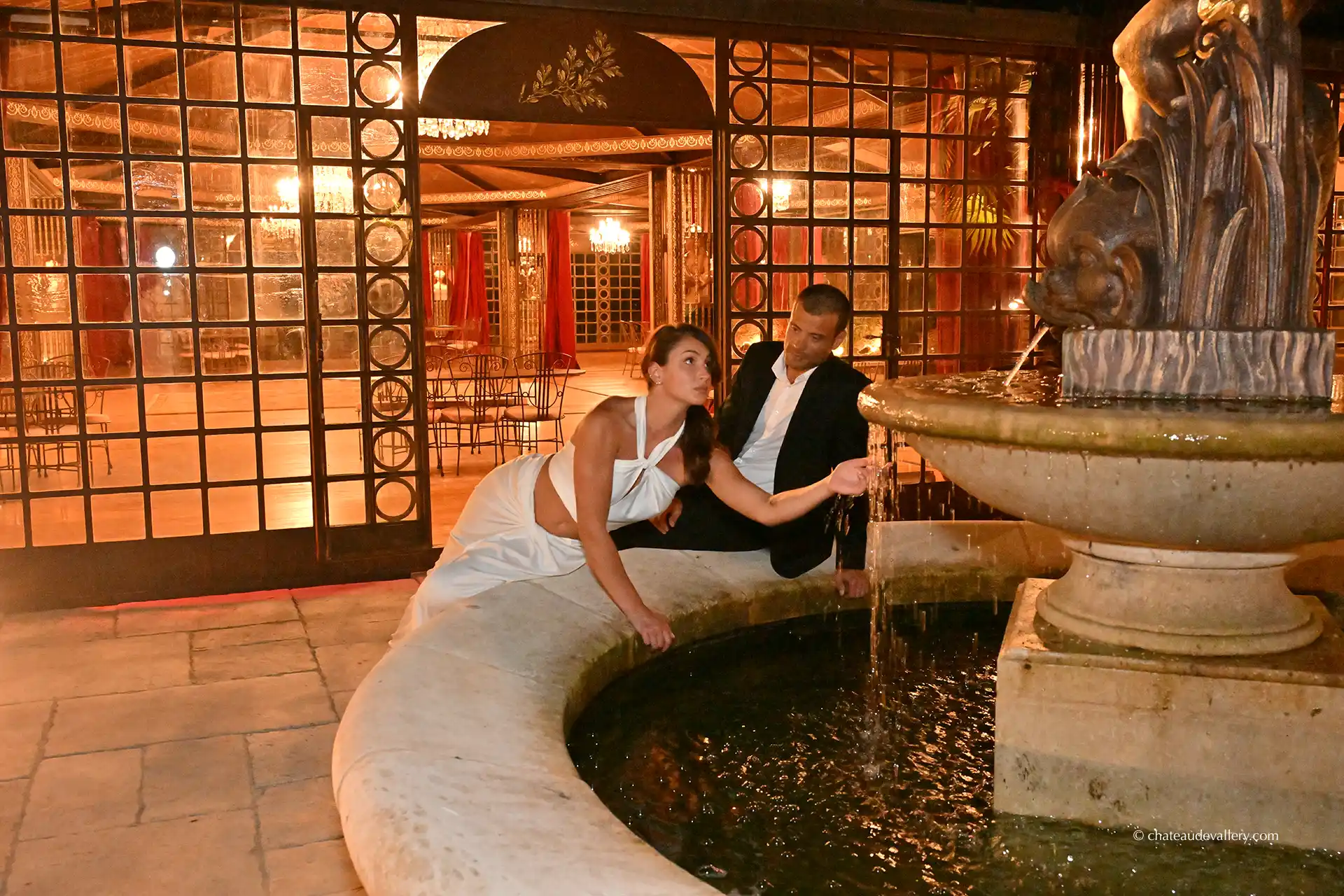 the terrace fountain shooting