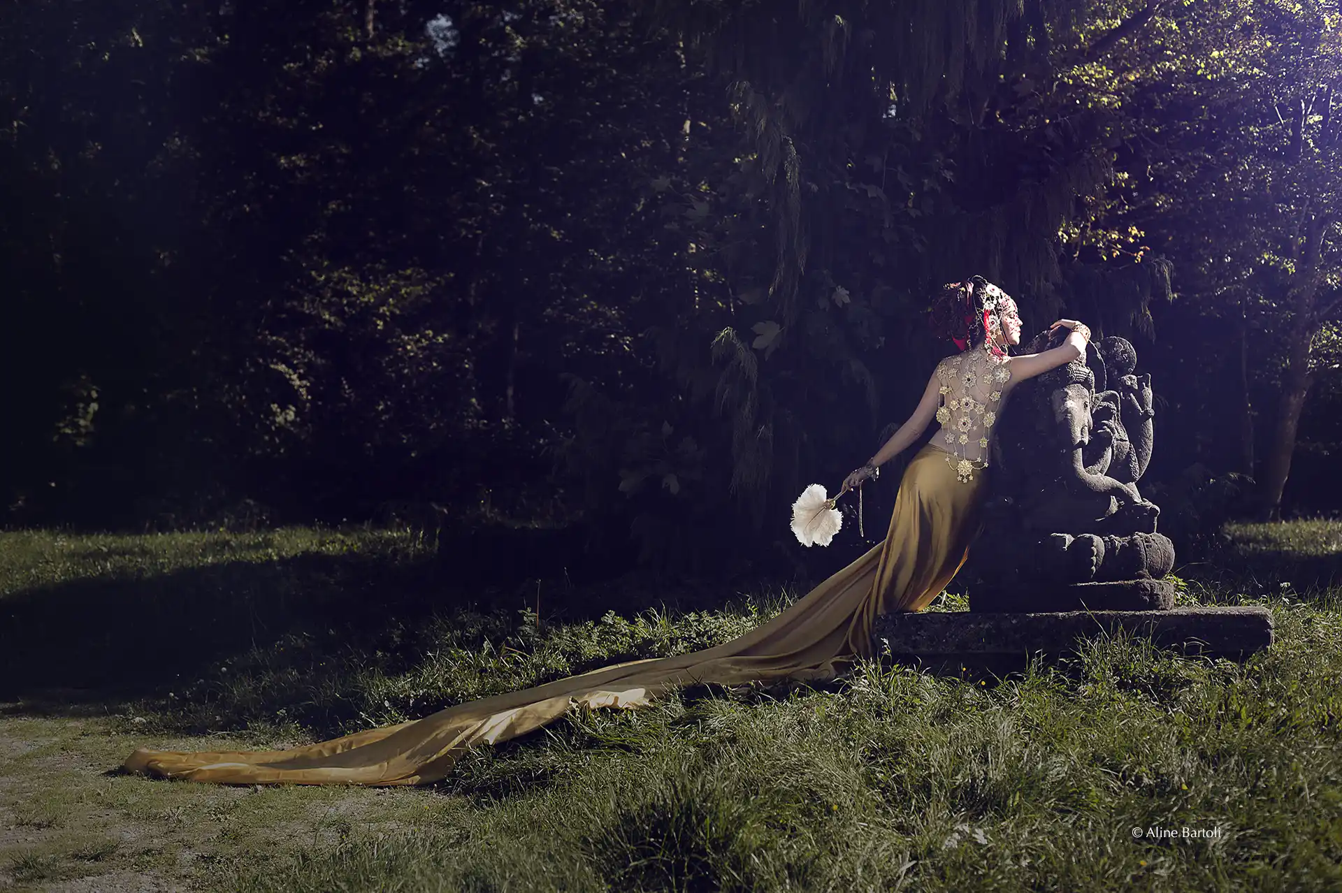 Aline Bortoli photo shot at Château de Vallery