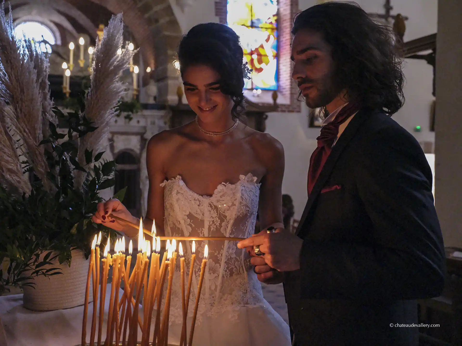 cérémonie à l'église de Vallery