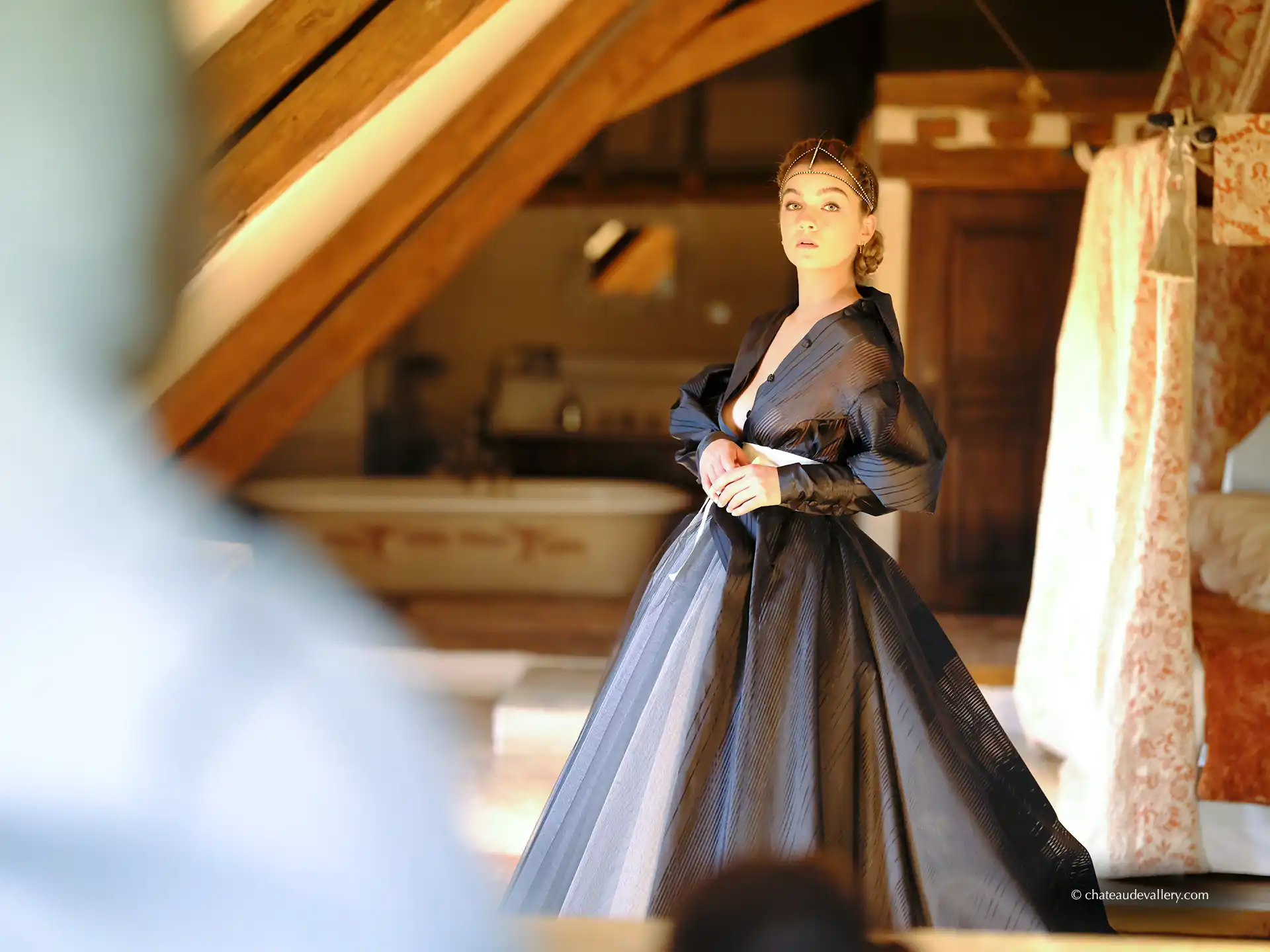 chambre nuptiale d'un château de Bourgogne