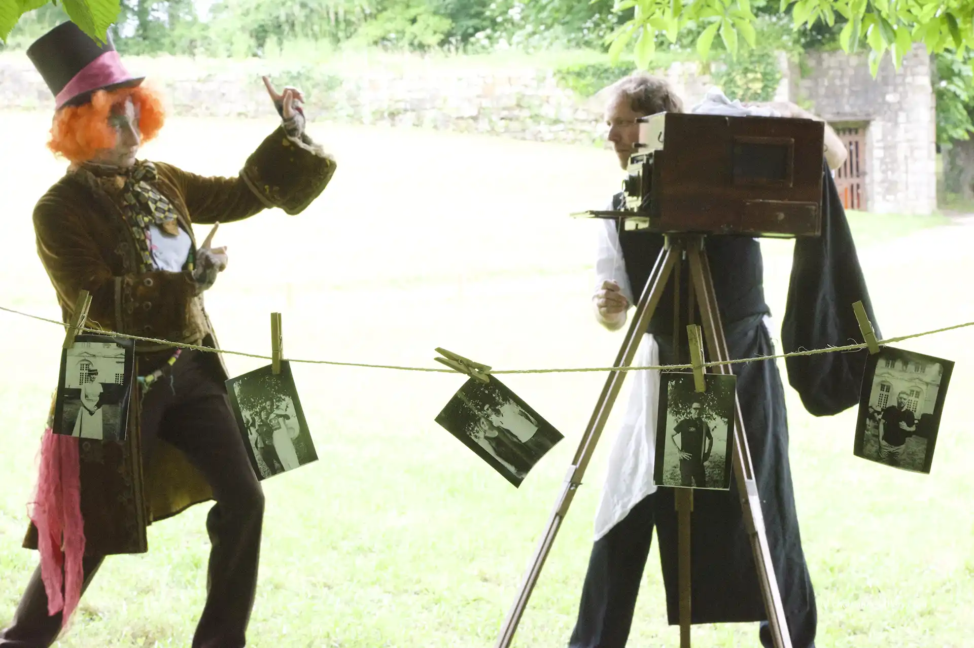 shooting au château, animation photo