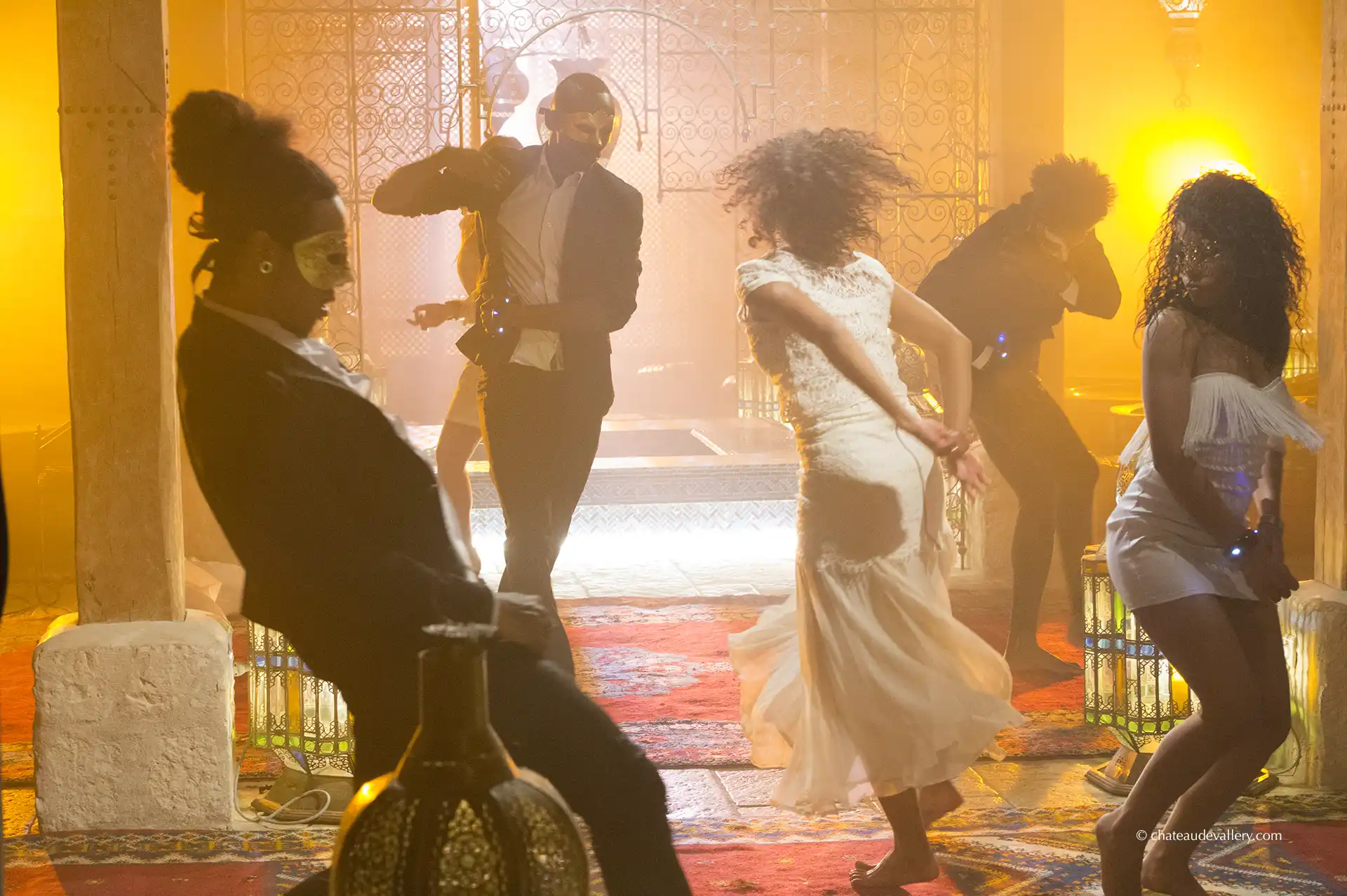 tournage d'un clip au château