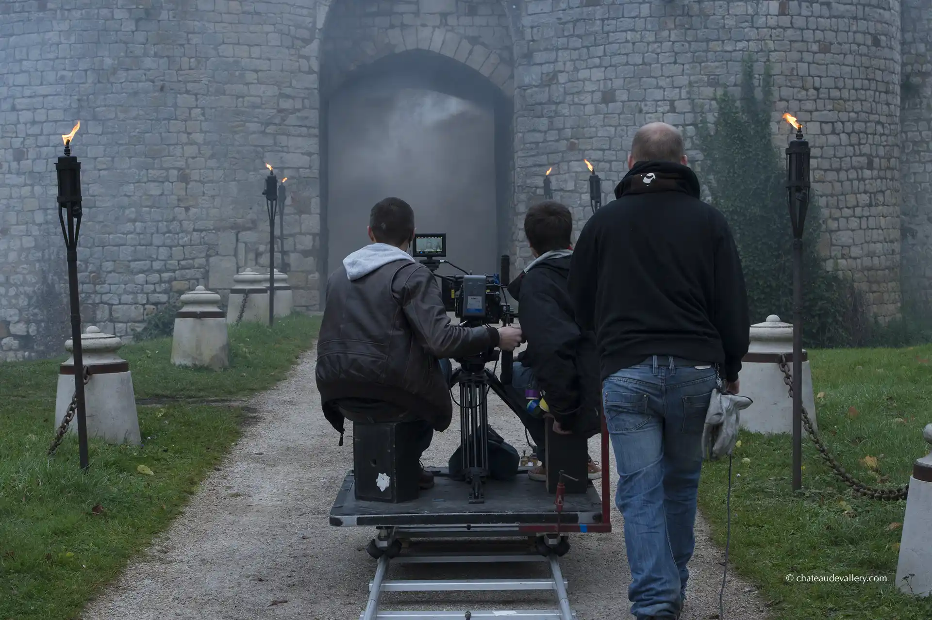 tournage d'un clip au château