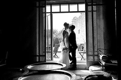 first photo of Lucie and Pierre's wedding testimony wedding photo