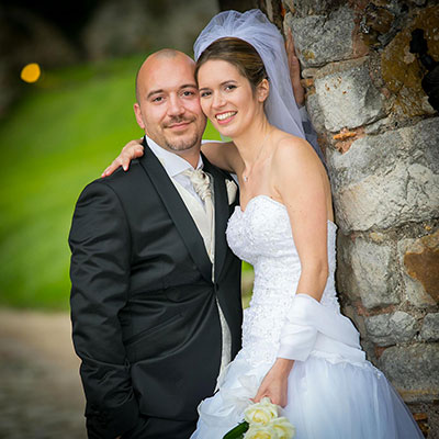 picture of a wedding at the chateau