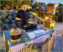 Convivial Event catering at Château de Vallery